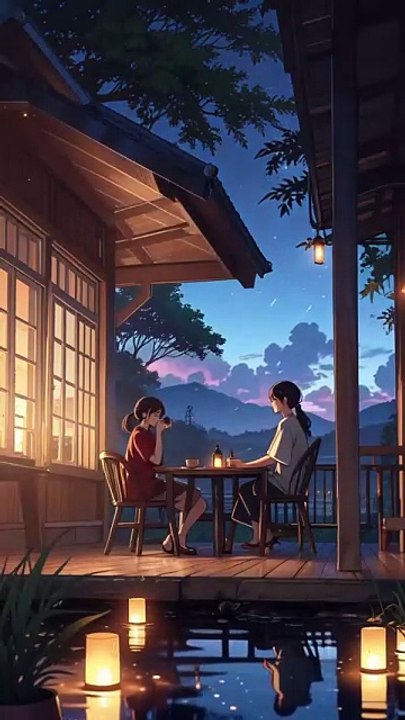 Twilight Farmhouse Conversation