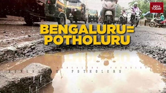 BJP fills potholes in Bengaluru, launches protests across city