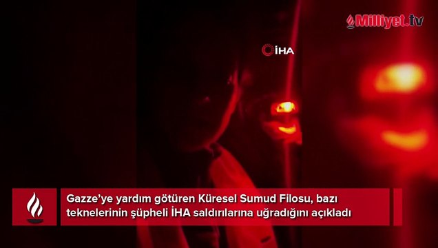 Gazze için yola çıkmışlardı! Küresel Sumud Filosu’na Yunanistan açıklarında İHA’lı saldırı