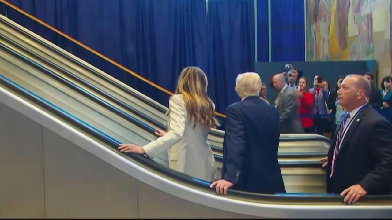 Trump klagt über stockende Rolltreppe bei der Uno