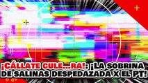 🔥🚨¡CÁLLATE CULE…RA! ¡LA SOBRINA DE SALINAS ATACA a CLAUDIA PERO el PT DEFIENDE su LIDERAZGO!