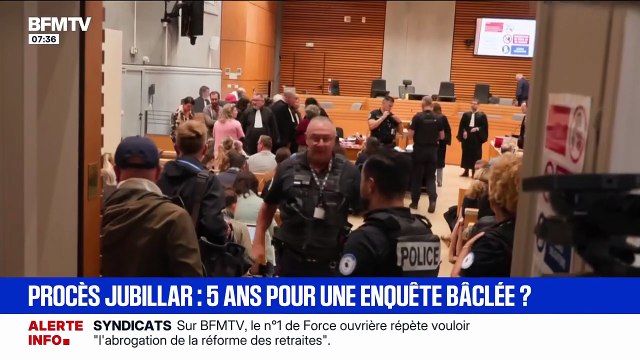 Extrait du procès de Cédric Jubillar diffusé sur BFMTV.