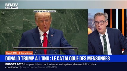 SIGNÉ BFM - Le catalogue des mensonges de Donald Trump à l'ONU