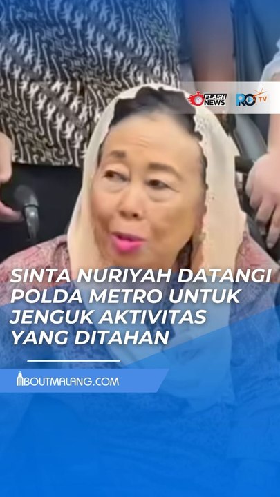 ISTRI GUS DUR DAN TOKOH GERAKAN NURANI BANGSA JENGUK AKTIVIS YANG DITAHAN DI POLDA METRO