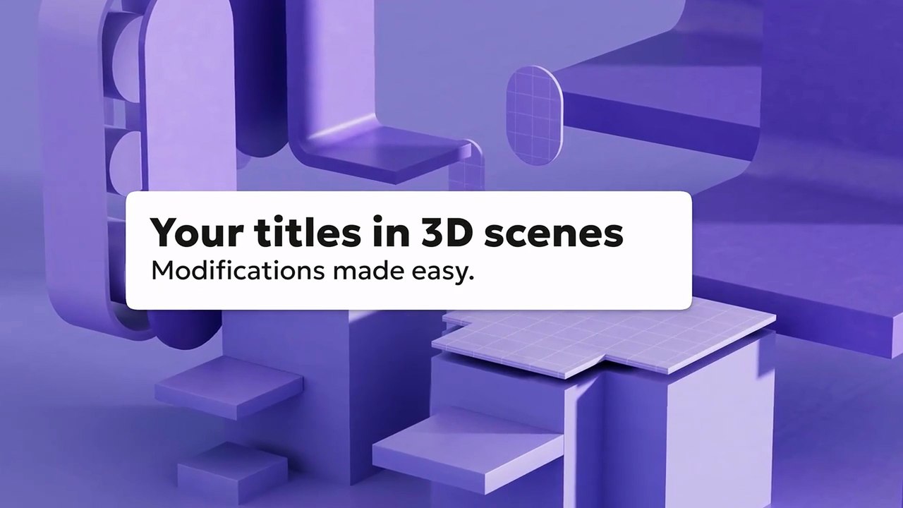 Clean 3D Title Slides - Premiere Pro Templates - WorldASR.com
