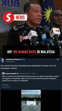 Malaysia not a Hamas base, says IGP over US analyst's remarks