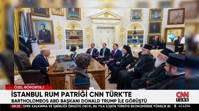 İstanbul Rum Patriği Bartholomeos, Trump ile ne görüştü? CNN TÜRK'e konuştu 'Türkiye' iddiasına yanıt verdi