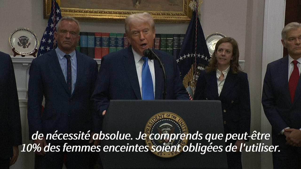 Trump lie le paracétamol à l'autisme et exhorte les femmes enceintes de ne pas en prendre
