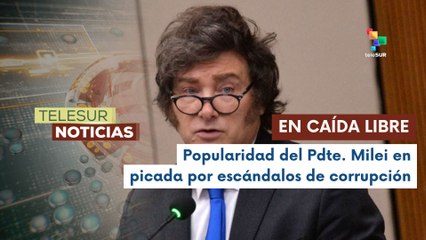 En Argentina, continúa bajando la aceptación popular del Pdte. Javier Milei