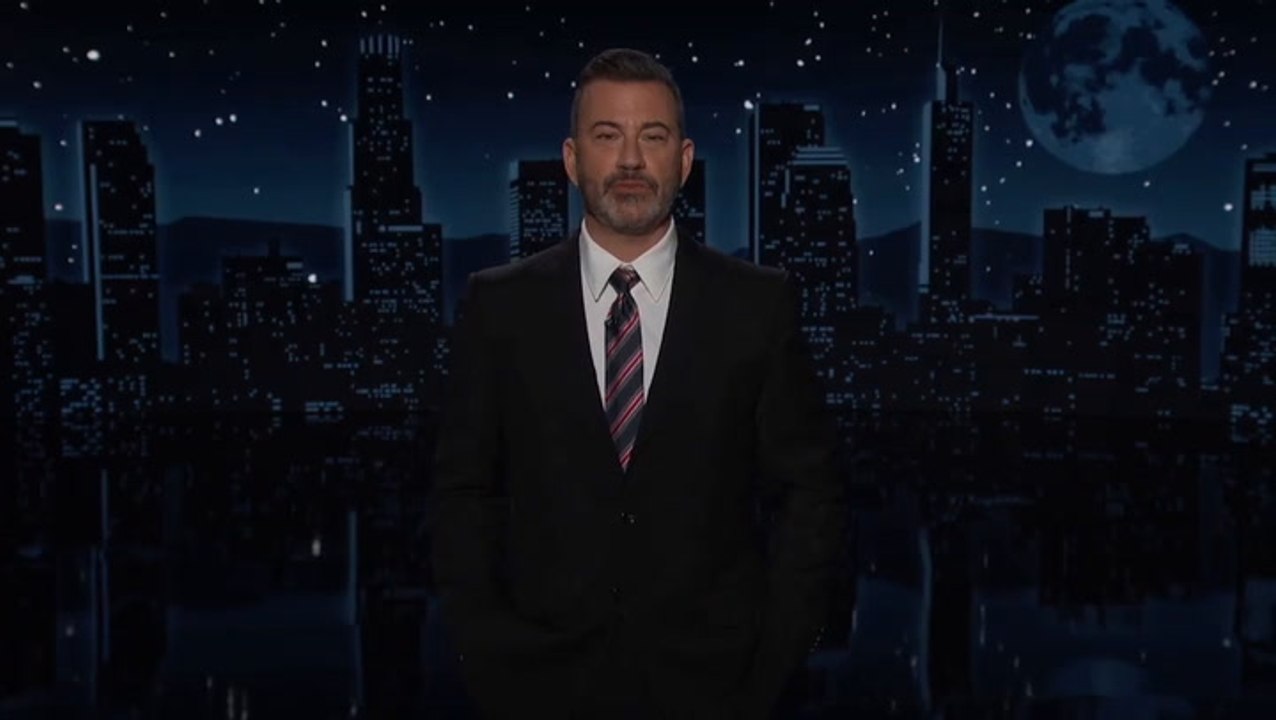 Jimmy Kimmel fights back tears during emotional monologue as he returns to live show