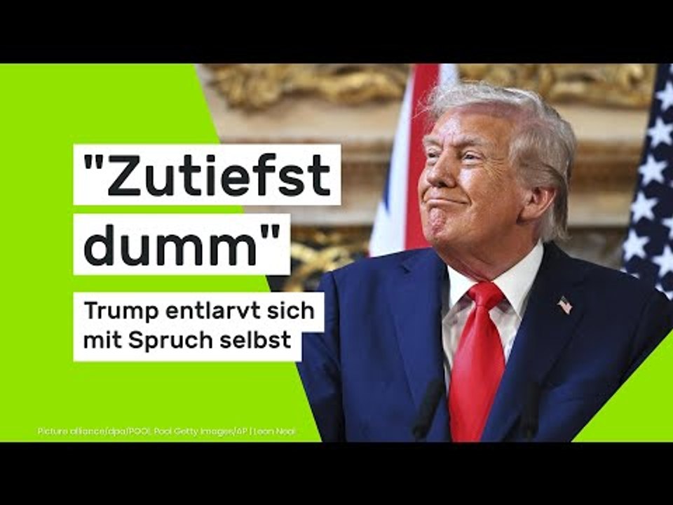 'Zutiefst dumm' - Trump entlarvt sich mit Spruch selbst