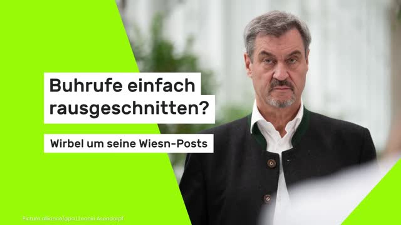 Buhrufe einfach rausgeschnitten? Wirbel um seine Wiesn-Posts