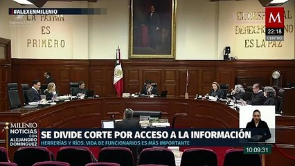 SCJN dividida por caso de acceso a la información con magistrados que se excusan