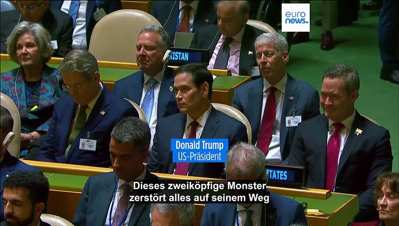 Trump bei UN-Rede: Migration zerstöre Europas 'Erbe' - Lob für deutsche Regierung