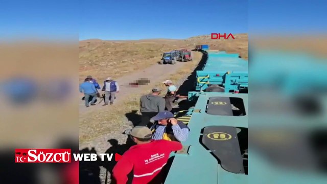 Yük treni büyükbaş sürüsüne çarptı; 5 inek öldü