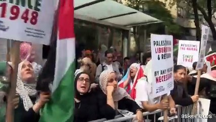 Gaza, proteste a New York davanti all'Onu