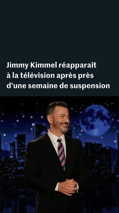 Jimmy Kimmel a reconnu des propos « mal choisis » sur Charlie Kirk
