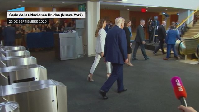 Donald Trump en la sede de la ONU: Lo único que me dio es un teleprónter averiado y unas escaleras mecánicas en mal estado