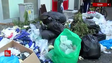 İzmir’de çöp krizi: Karşıyaka’da iş bırakma eylemi yeniden başladı