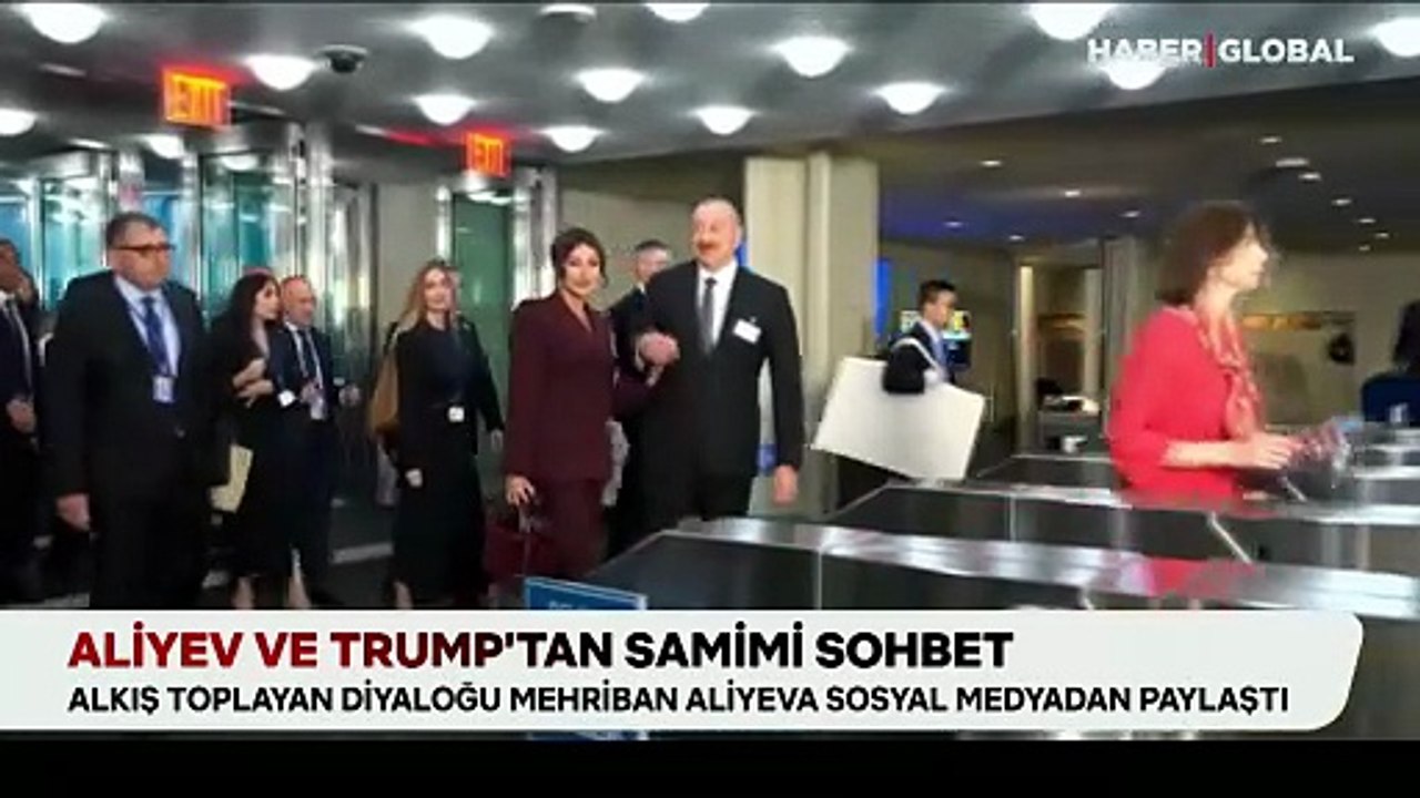 Aliyev ve Trump'tan samimi sohbet: "Dostum sana teşekkür etmek istiyorum"