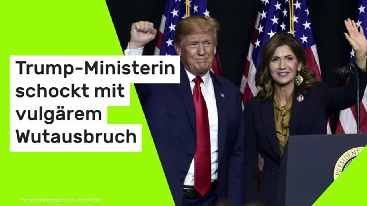 Kristi Noem: Trump-Ministerin schockt mit vulgärem Wutausbruch
