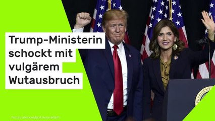 Kristi Noem: Trump-Ministerin schockt mit vulgärem Wutausbruch