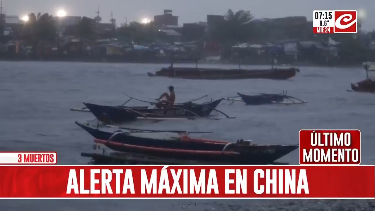 Tifón arrasa con todo en China: ya hay varias personas muertas