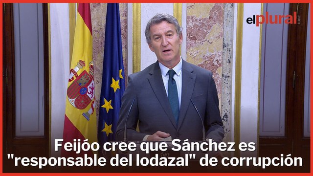 Feijóo cree que Sánchez es responsable del lodazal de la presunta corrupción que lo rodea