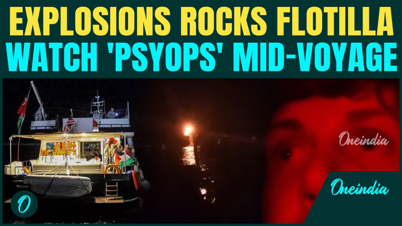 Israel strikes Gaza Aid Flotilla: Drones Jam Communications | Greta Thunberg Hit in Sea Attacks