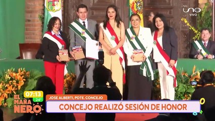 sesión de honor del Concejo - bloque completo con reconocimientos