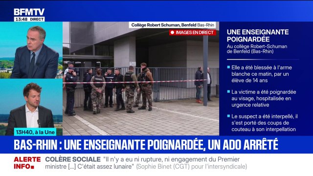 Enseignante poignardée en classe: le suspect était connu pour des tags nazis