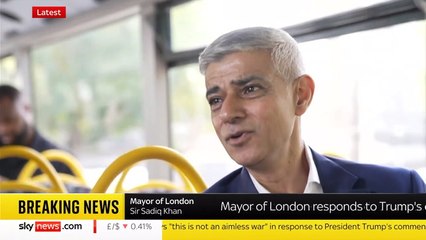 Sadiq Khan hits back at Donald Trump’s attack on London