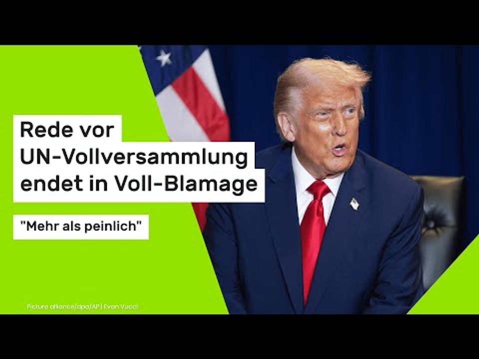 Donald Trump: 'Mehr als peinlich' - Rede vor UN-Vollversammlung endet in Voll-Blamage