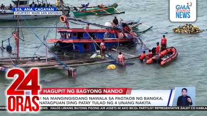 3 na mangingisdang nawala sa pagtaob ng bangka, natapuan ding patay tulad ng 4 unang nakita | 24 Oras