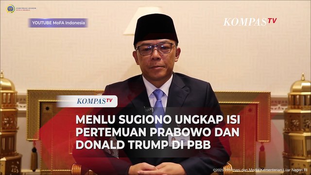 Menlu Ungkap Isi Pertemuan Prabowo dan Trump saat Multilateral Timur Tengah di PBB