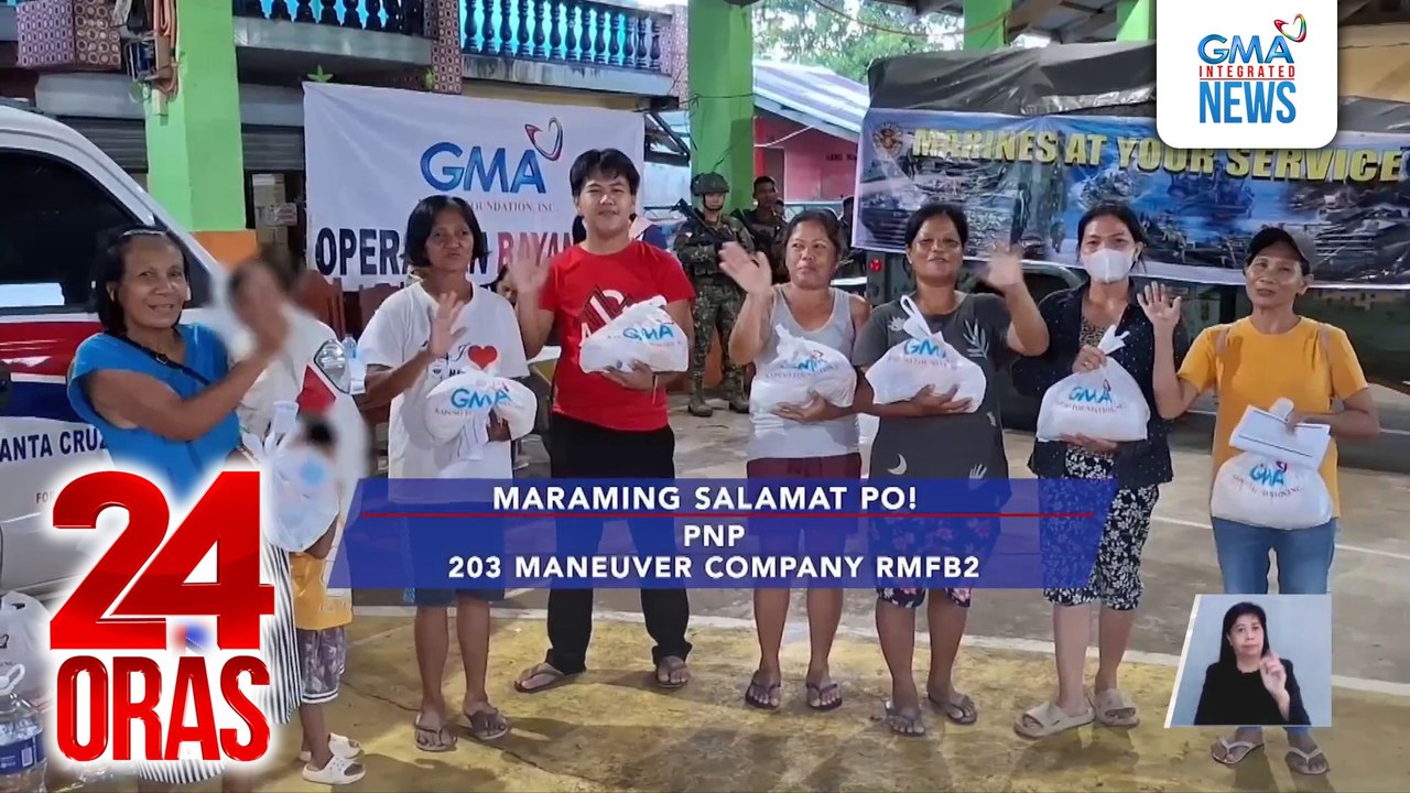 Mga naapektuhan ng Super bagyong Nando sa bayan ng Gonzaga, hinatiran ng tulong ng GMAKF | 24 Oras