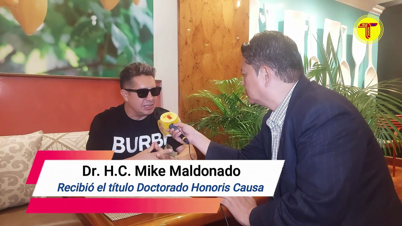 EL PROTAGONISTA DEL PROGRAMA SOCIAL “AYÚDAME MIKE” FUE INVESTIDO CON EL DOCTORADO HONORIS CAUSA