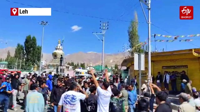 Violent Protests Erupt In Ladakh Over Statehood Demand; Police Resort To Teargas Shelling, Lathicharge