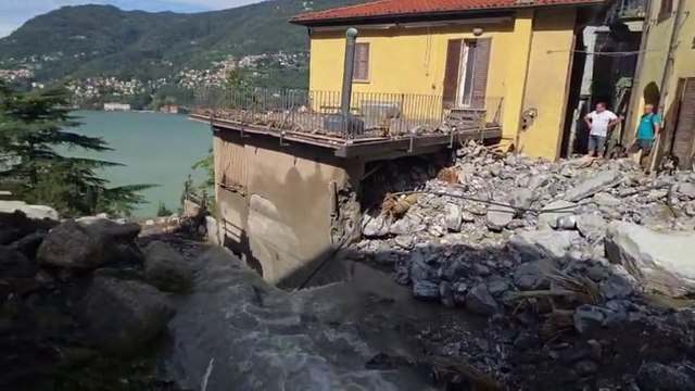 Blevio e Sala Comacina, i danni del maltempo: situazione drammatica, un disabile salvato dai vigili del fuoco