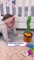 Baby Throws Tantrum but Gets Trolled by Mimicking Cactus 🌵😂
