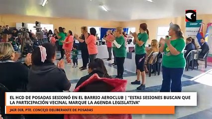 El HCD de Posadas sesionó en el barrio Aeroclub