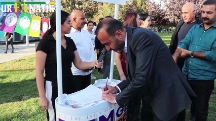 Şanlıurfa’da DEM Parti’den “Barış İstiyoruz” Kampanyası