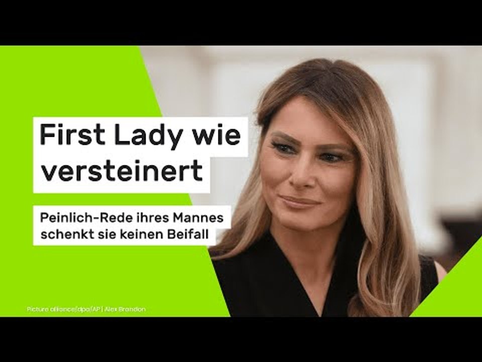 Melania Trump: Der Peinlich-Rede ihres Mannes schenkt sie keinen Beifall