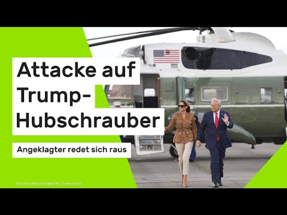 Attacke auf Trump-Hubschrauber - Angeklagter redet sich raus