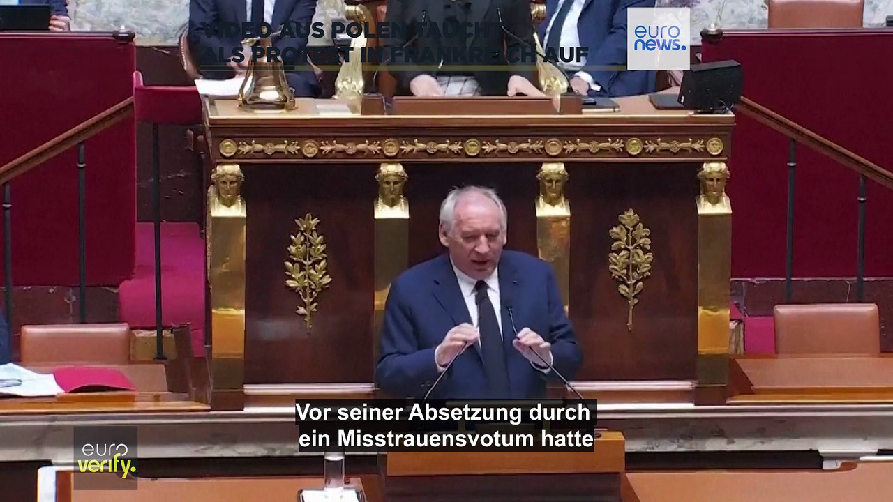 Frankreich, Polen oder Nepal: Woher stammt dieses Video eines Massenprotests?