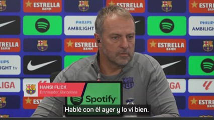 Flick: "Lamine ha encajado bien lo del Balón de Oro"