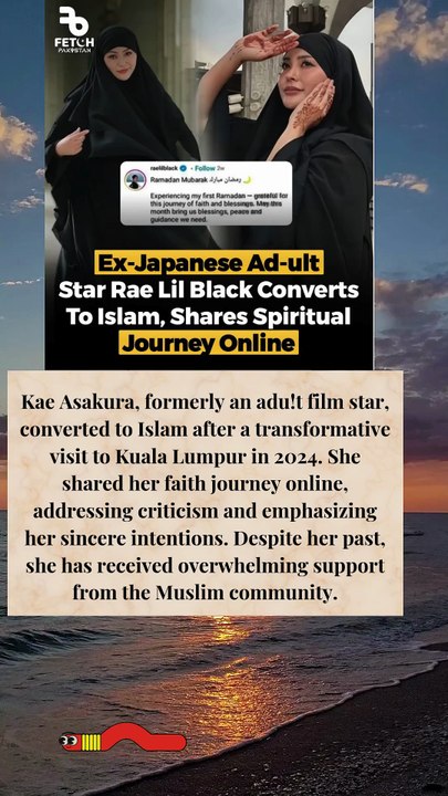 Former Japanese adult film actress Kae Asakura converts to Islam