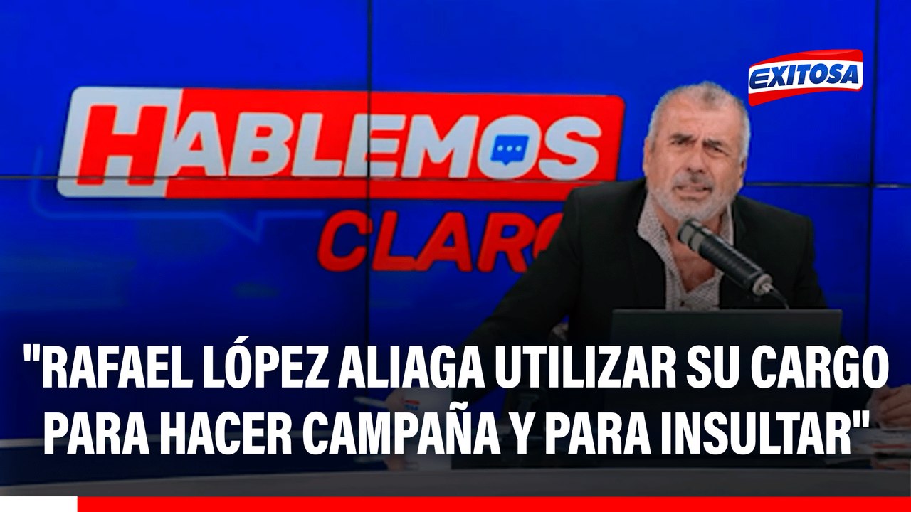 Nicolás Lúcar: "Rafael López Aliaga utilizar su cargo para hacer campaña y para insultar"