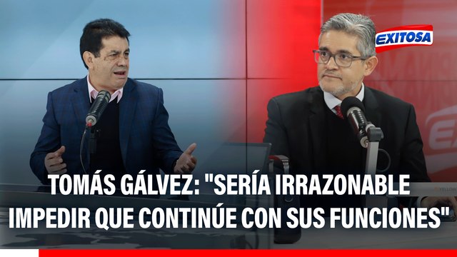 Tomás Gálvez sobre continuidad de José Domingo Pérez: Sería irrazonable impedir que continúe con sus funciones