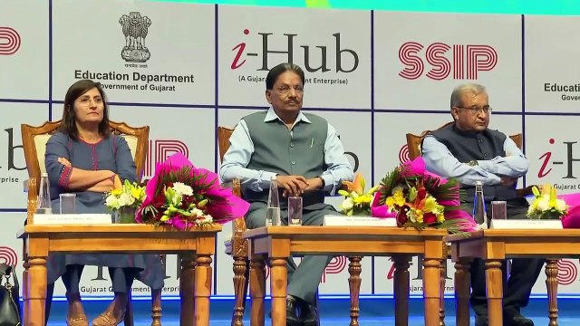 #GUJARAT #GANDHINAGAR STARTUP CONCLAVE EXHIBITION 2025 CONCLUDING SESSION BY MINISTER RUSHIKESH PATEL